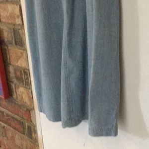 Chambray short sleeve dress.